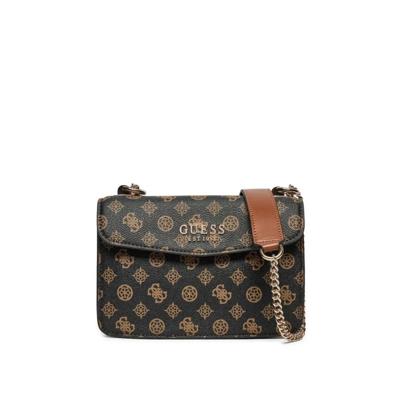 Borsa a Tracolla Guess Donna Evelune Marrone/nocciola
