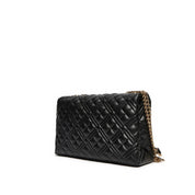 Borsa a Tracolla Love Moschino Donna Quilted Nero/bianco