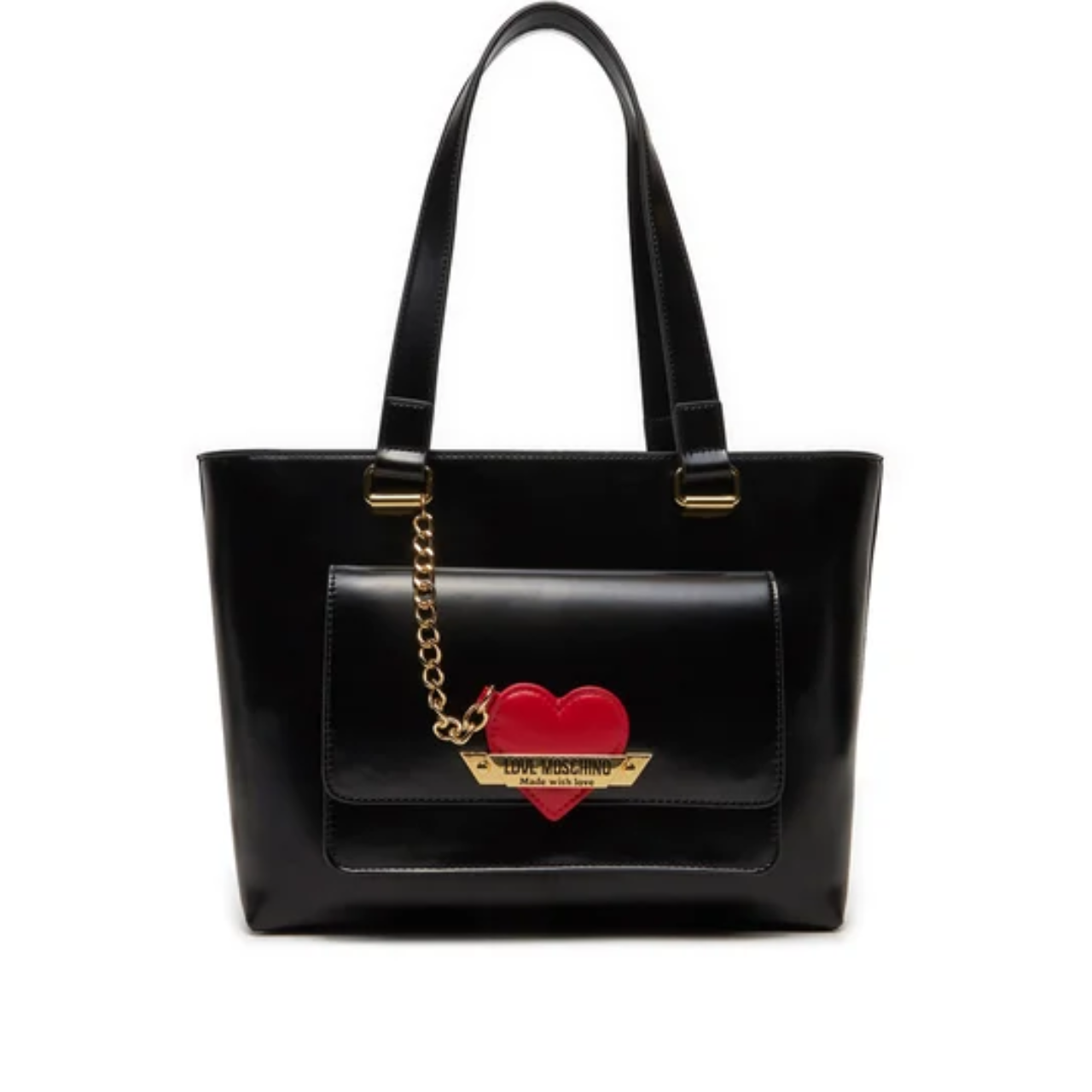 Borsa a Spalla Love Moschino Donna Made With Love Nero pfashion