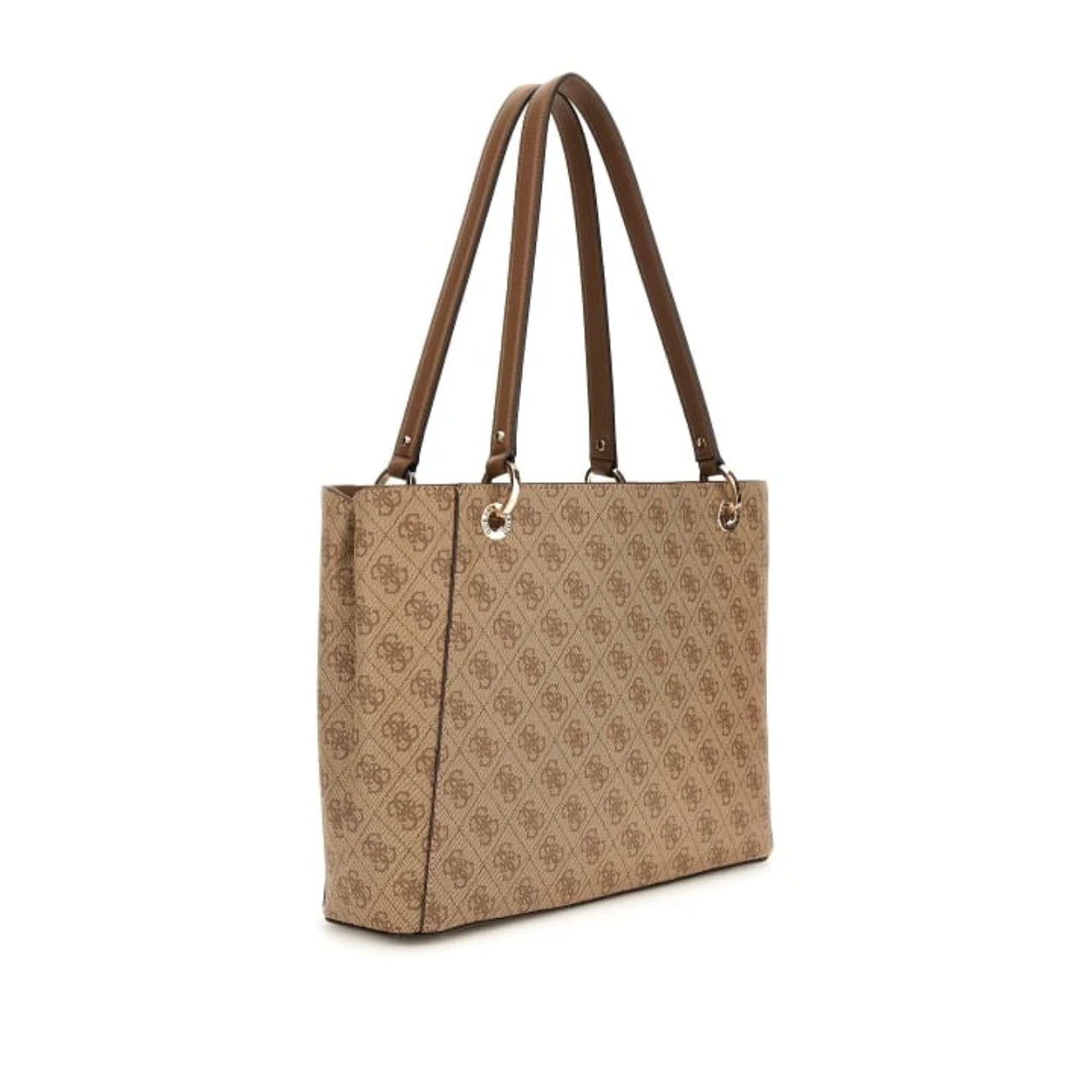 Borsa a Spalla Guess Donna Eco Mietta Marrone/nocciola