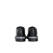 Mocassini Love Moschino Donna Logo Print Nero