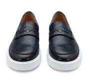 Mocassini GUARDIANI Uomo Low leather Blu