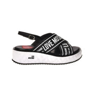 Sandalo Love Moschino Donna Heart Love Nero/bianco