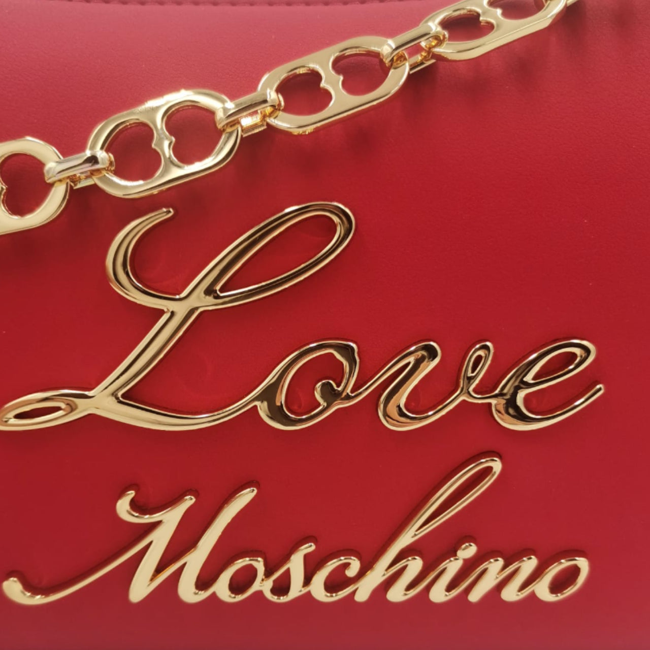Borsa a Spalla Love Moschino Donna Lovely Chain Rosso