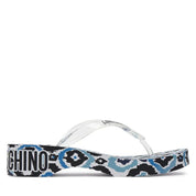 infradito Love Moschino Donna Rubber Slider Celeste