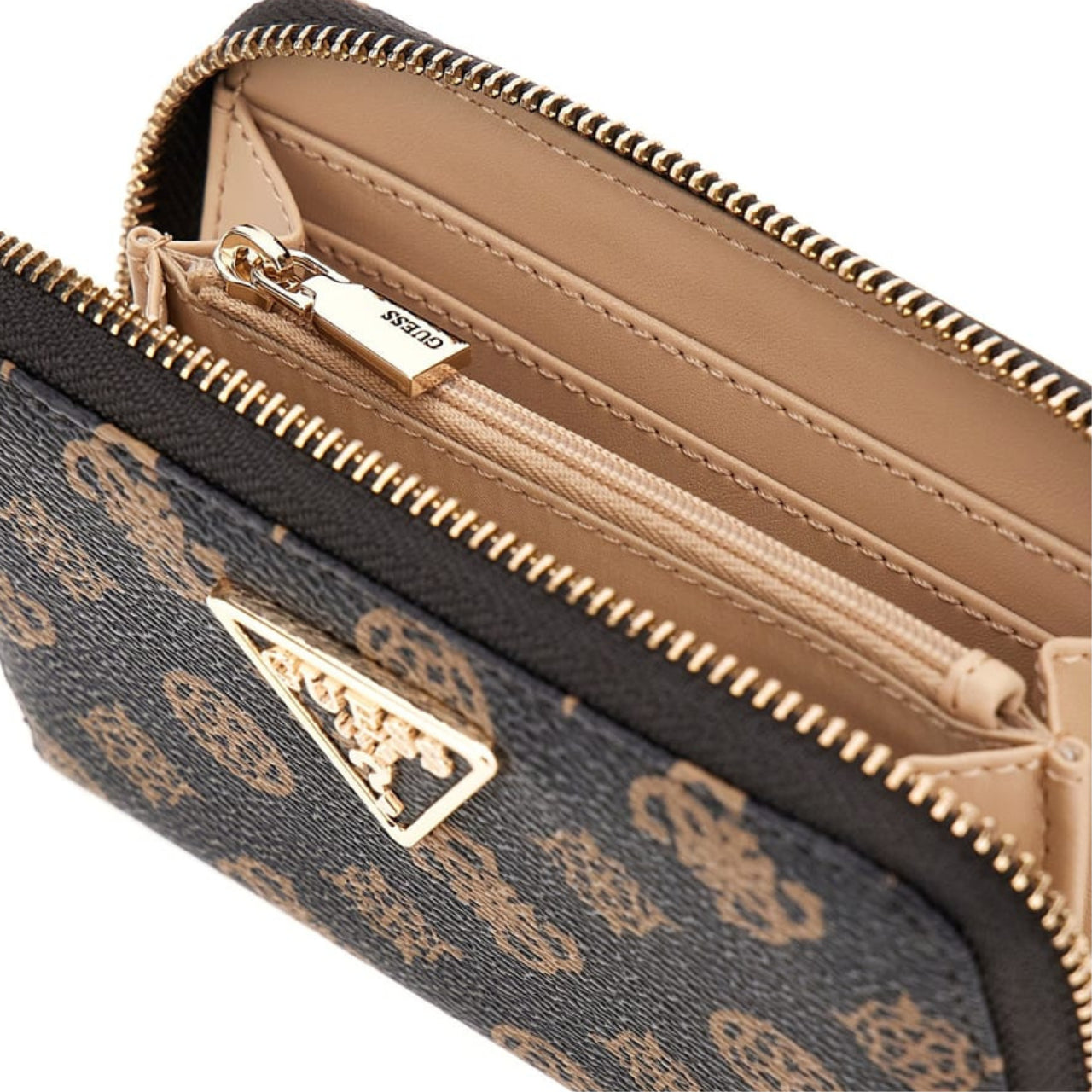 Portafoglio Guess Donna Laurel Medium Marrone/nocciola