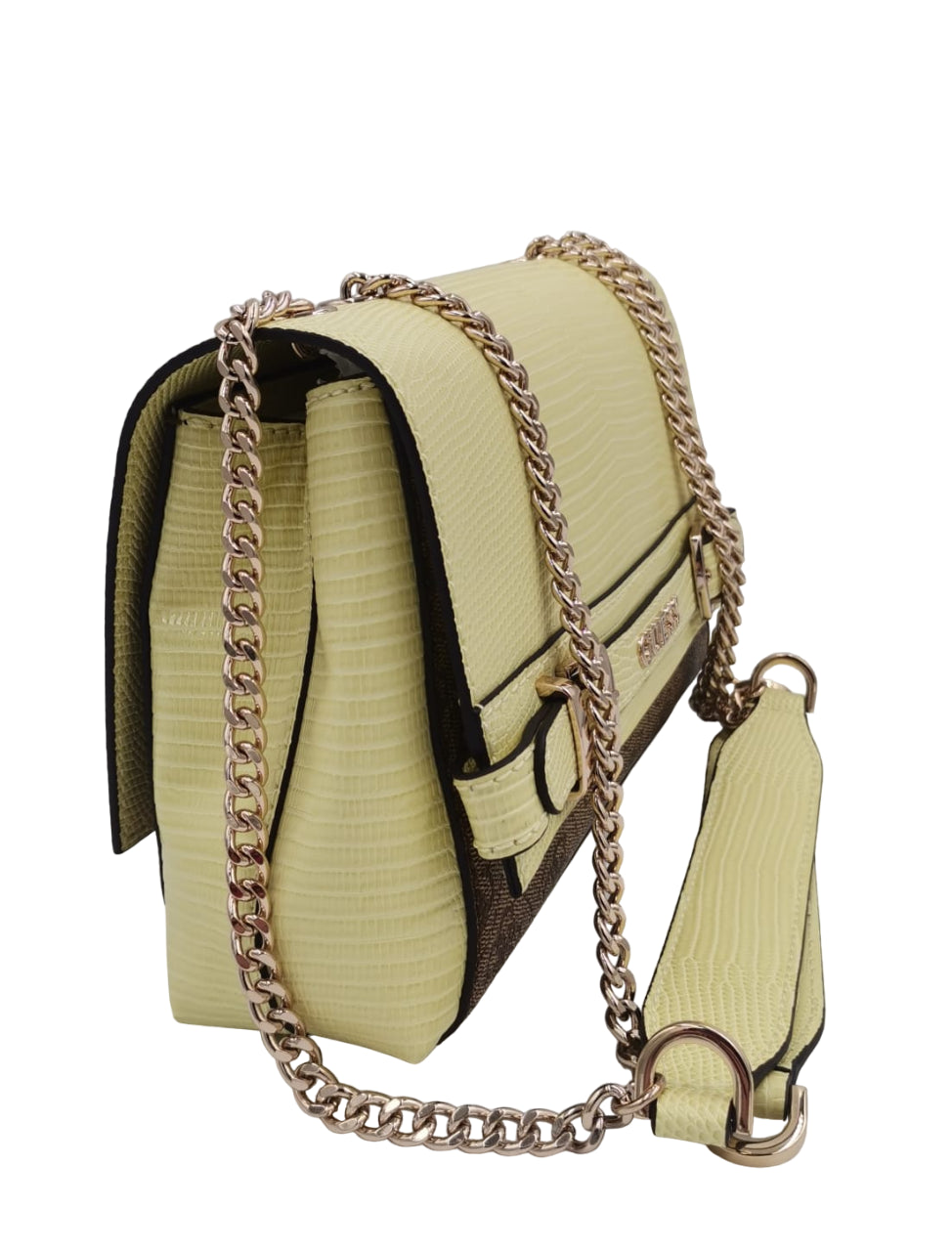 Borsa a Tracolla Guess Donna Sestri logo Giallo