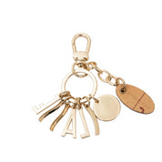 Portachiavi Alviero Martini 1^ Classe Unisex Lettering Dorato