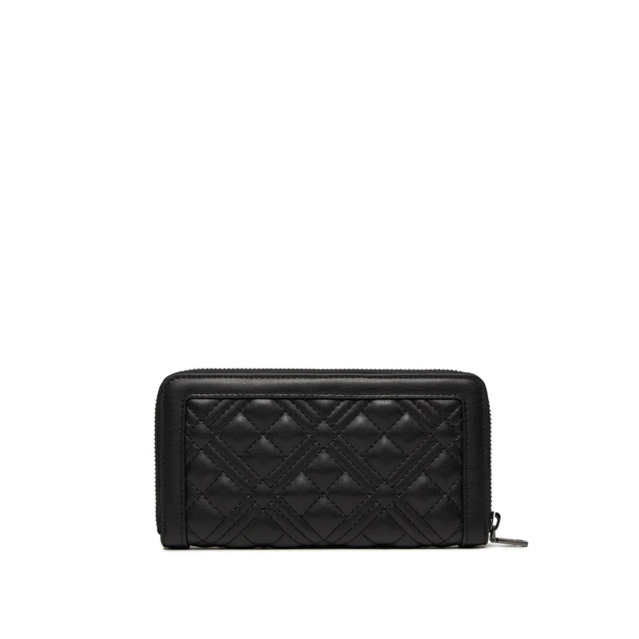 Portafoglio Love Moschino Donna Quilted Large Nero/grigio