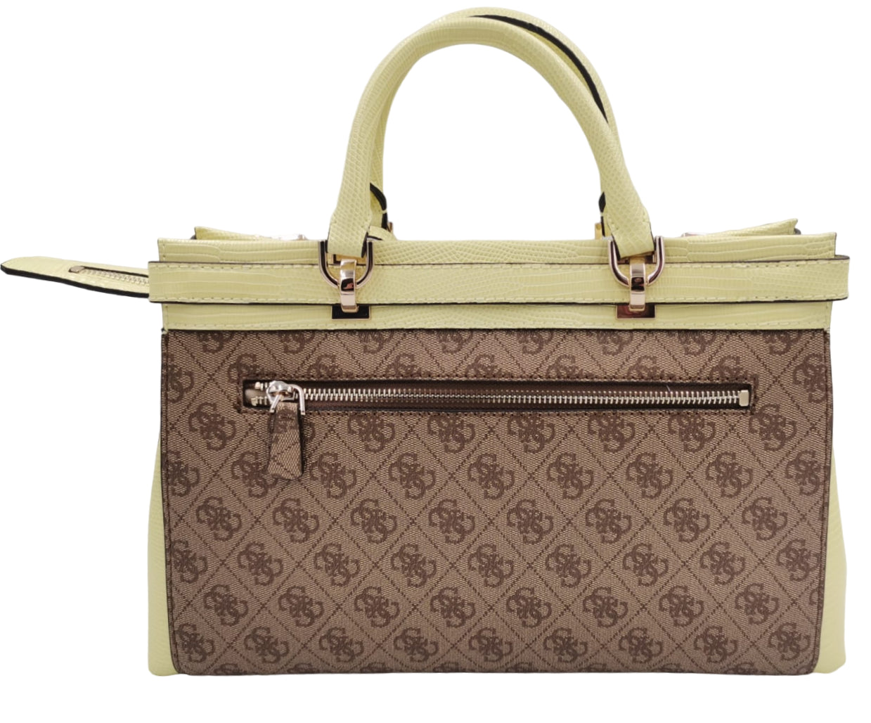 Borsa a Mano Guess Donna Sestri Logo Luxury Giallo