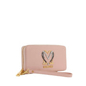 Portafoglio Love Moschino Donna Monogram Cipria