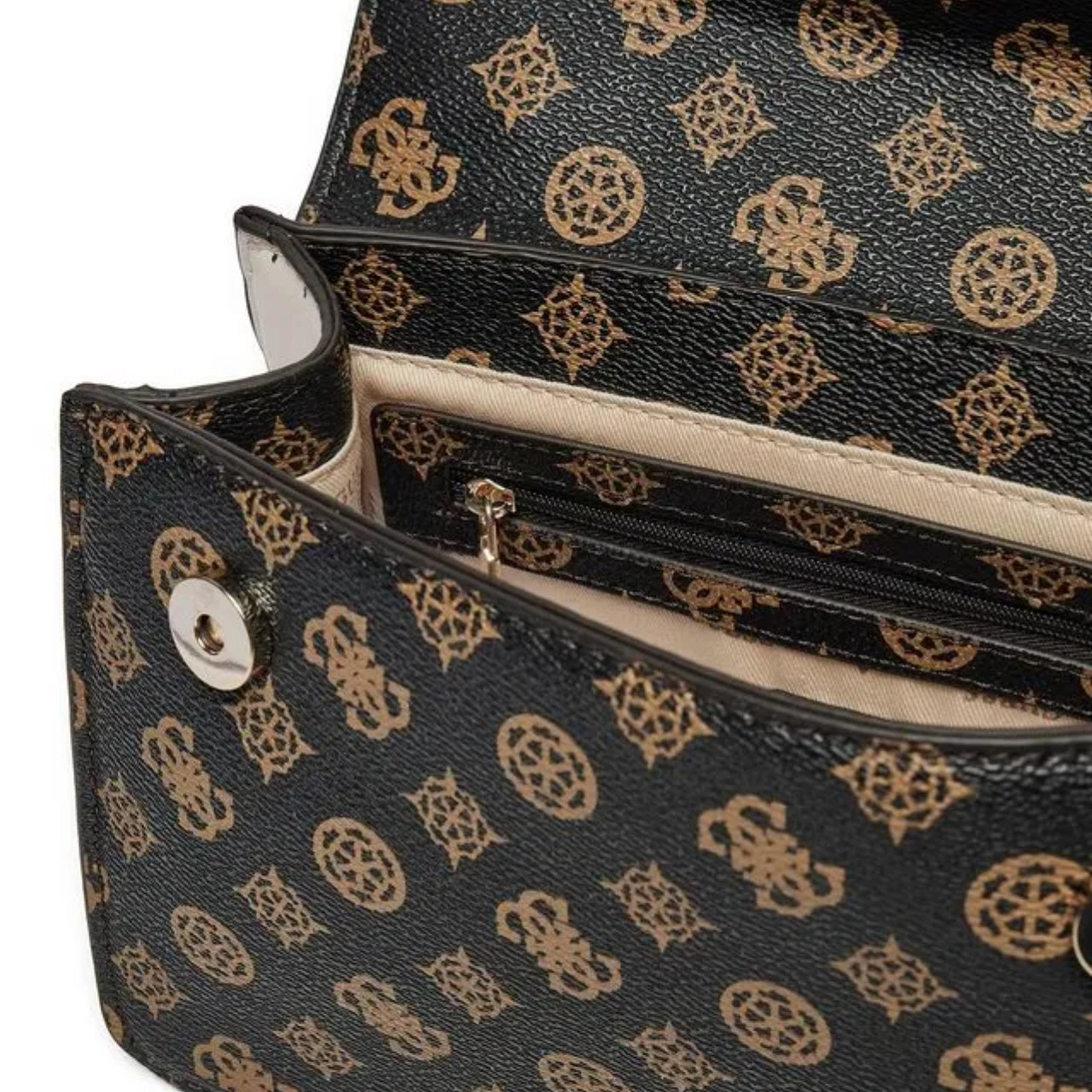 Borsa a Tracolla Guess Donna Evelune Marrone/nocciola