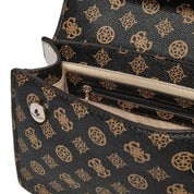 Borsa a Tracolla Guess Donna Evelune Marrone/nocciola