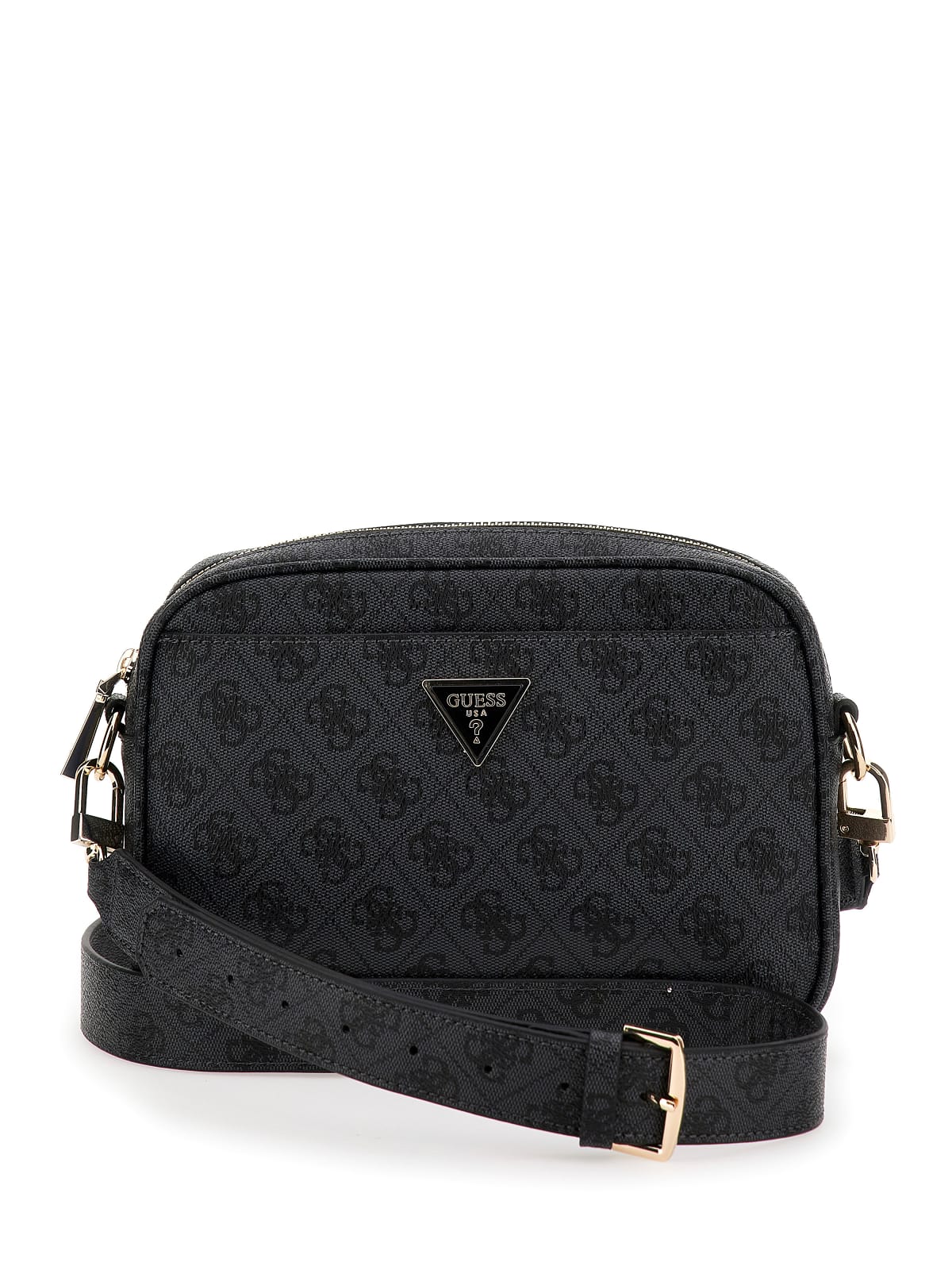 Borsa a Tracolla Guess Donna Meridian Camera Bag Grigio/nero