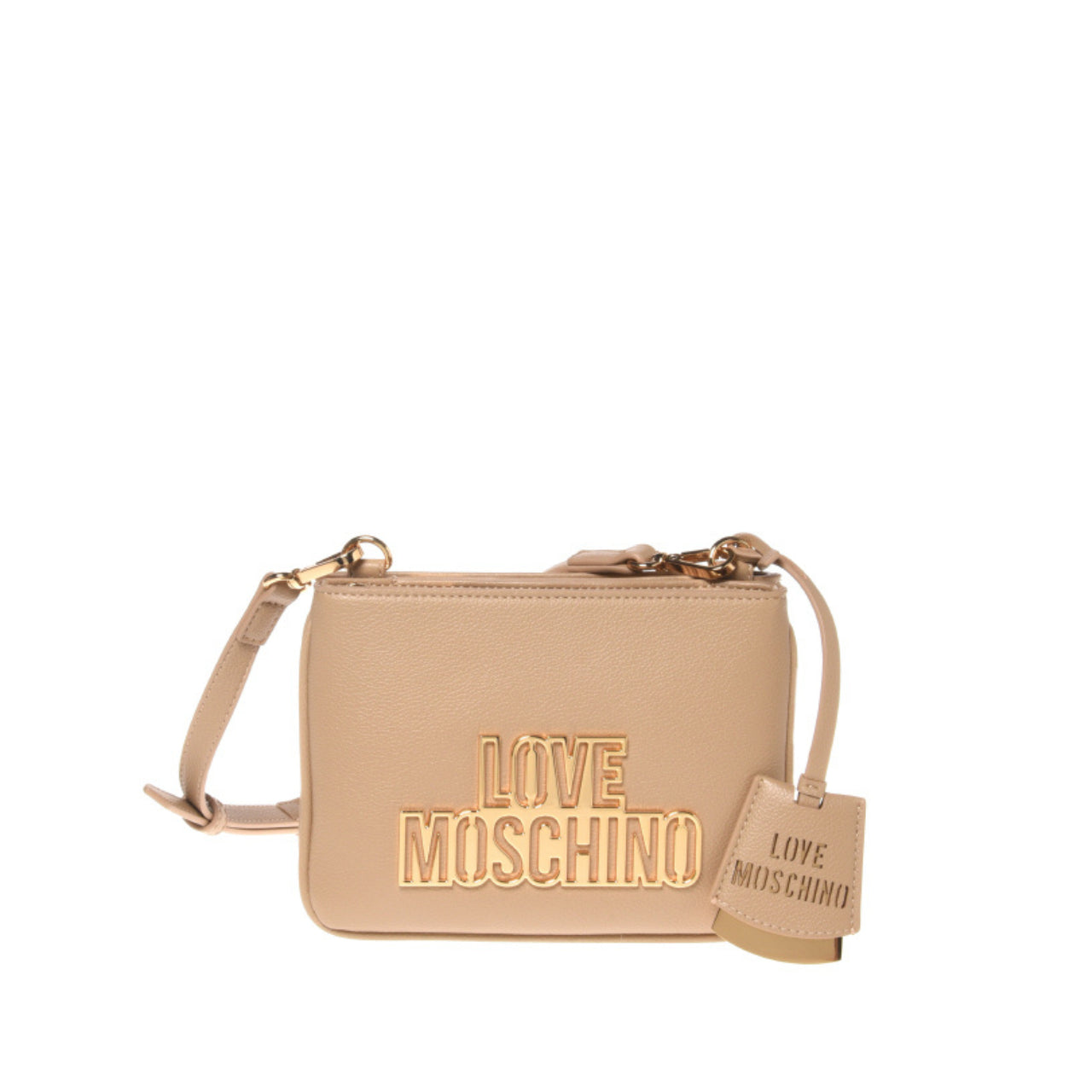 Borsa a Tracolla Love Moschino Donna Cut Out Logo Crema