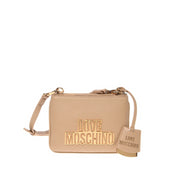 Borsa a Tracolla Love Moschino Donna Cut Out Logo Crema
