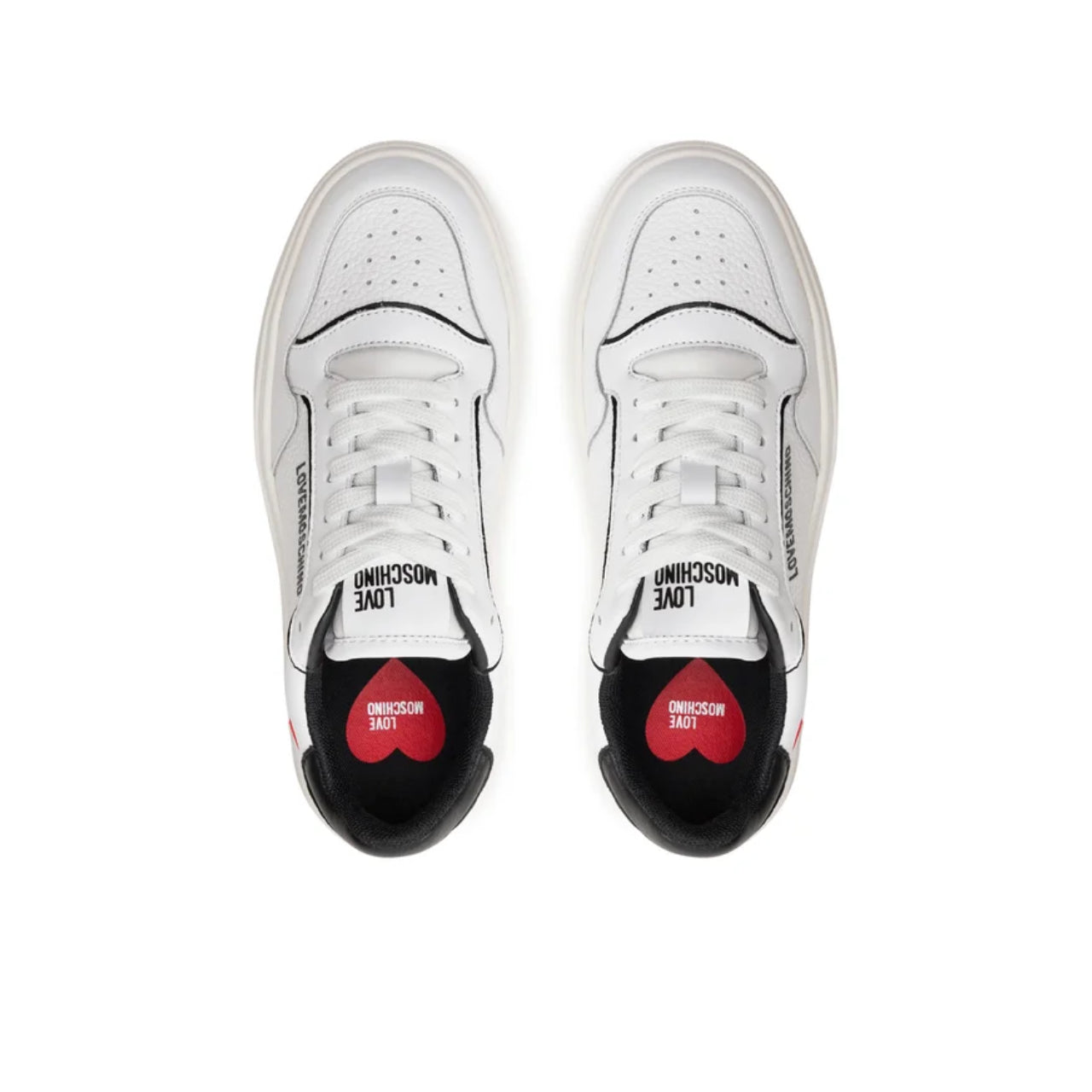Sneakers Love Moschino Donna Love Bolding Bianco/nero