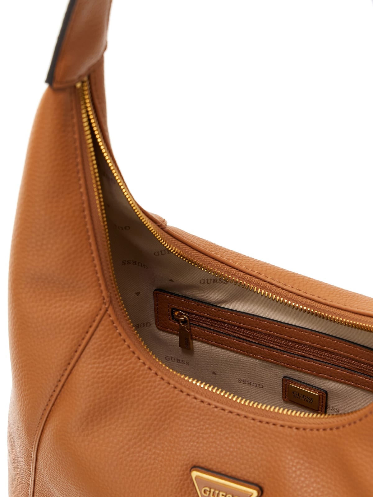 Borsa a Spalla Guess Donna Laryn Marrone