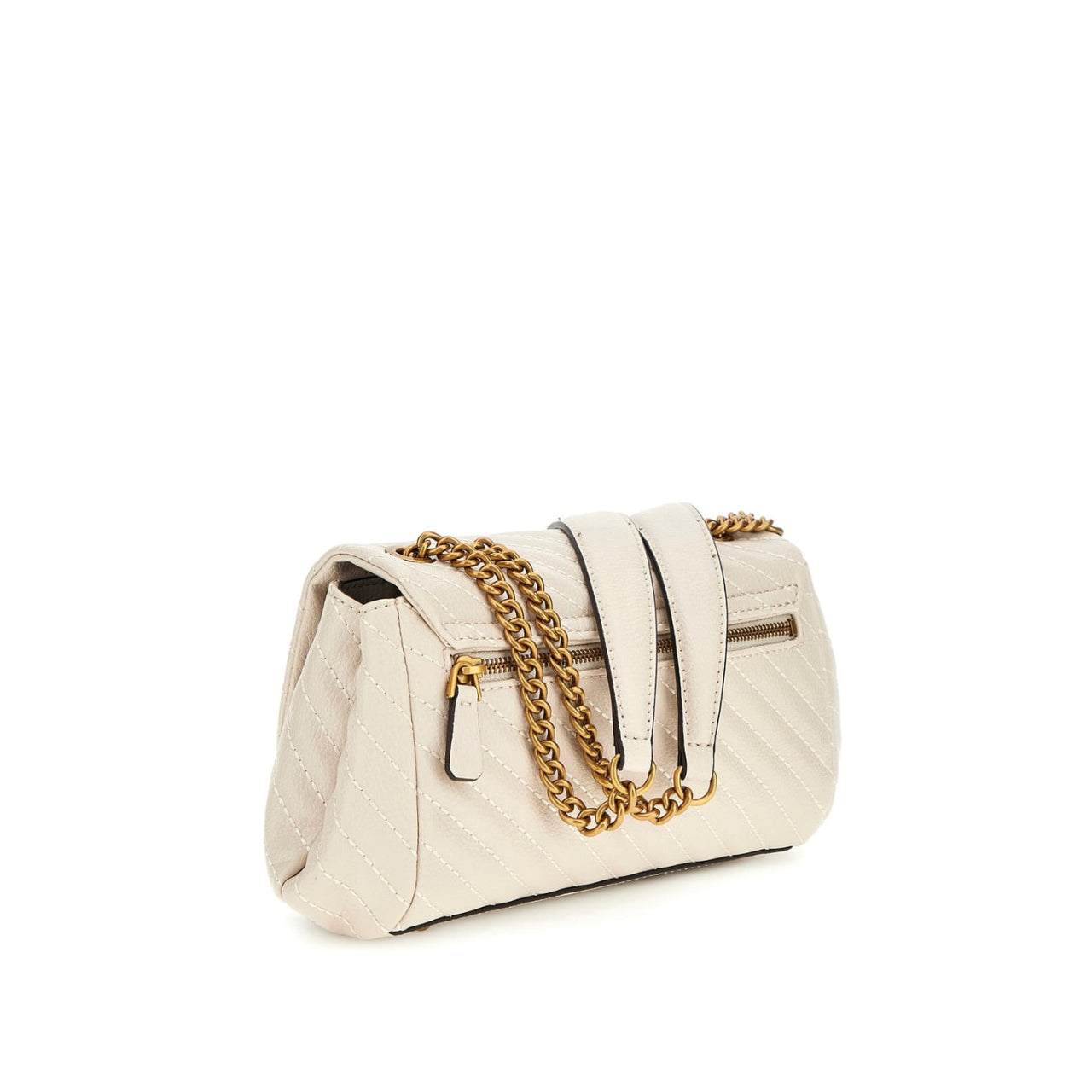 Borsa a Spalla Guess Donna Sela Avorio