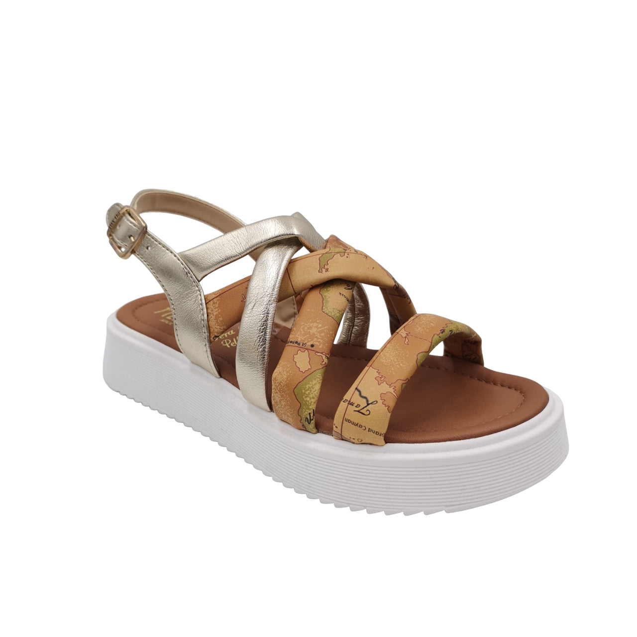 Sandalo Alviero Martini 1^ Classe Donna 1243 Geo classic/platino