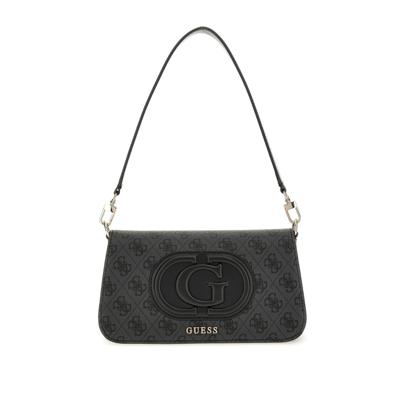 Borsa a Tracolla Guess Donna Eco Mietta Nero/grigio pfashion