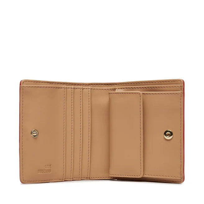 Portafoglio Love Moschino Donna Quilted Small Rosso