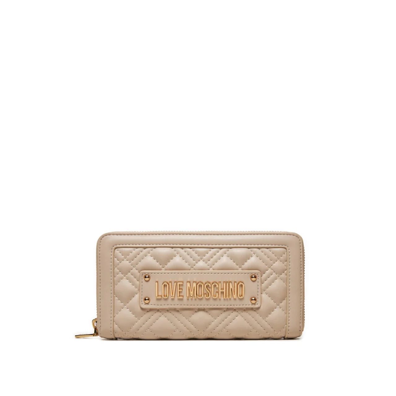 Portafoglio Love Moschino Donna Quilted Large Avorio