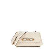 Borsa a Spalla Guess Donna Sela Avorio