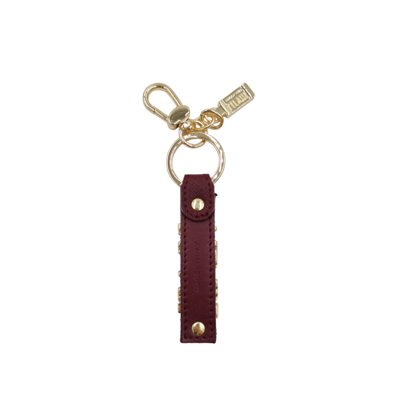 Portachiavi Alviero Martini 1^ Classe Unisex Logo Bordeaux