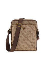 Borsello Guess Uomo Milano Top Zip Marrone/nocciola