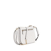 Borsa a Tracolla Guess Donna Arlena Logo Bianco/rosa