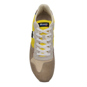 Sneakers Blauer Uomo Queens01 Beige/giallo