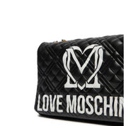Borsa a Tracolla Love Moschino Donna Quilted Nero/bianco
