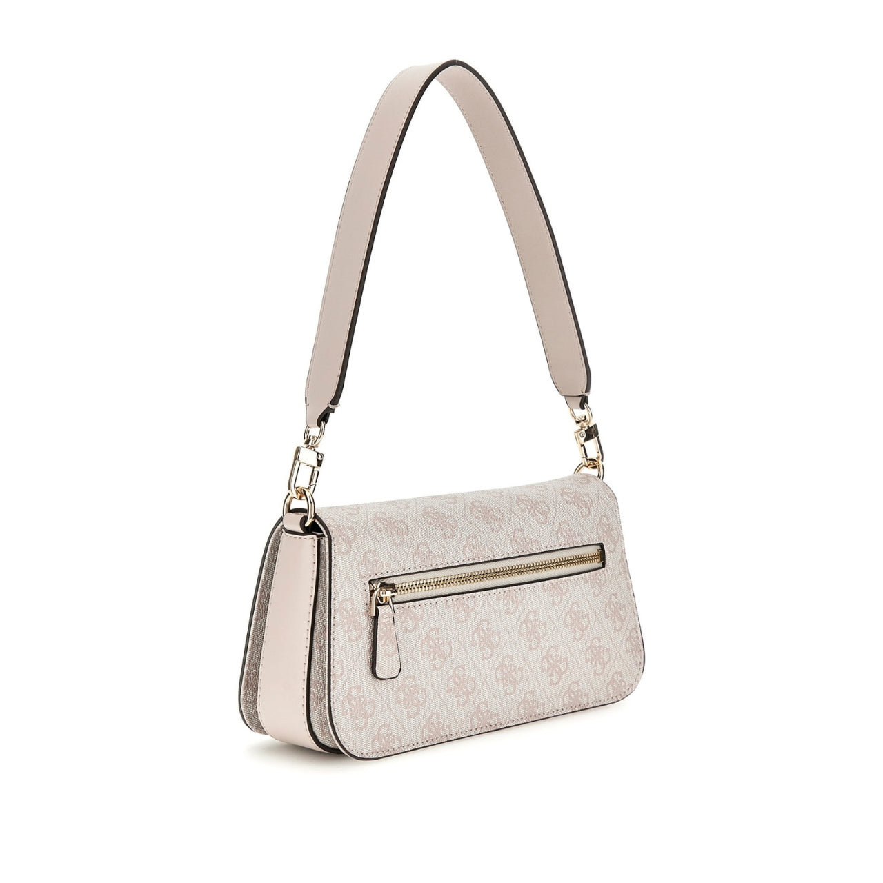 Borsa a Tracolla Guess Donna Eco Mietta Bianco/rosa