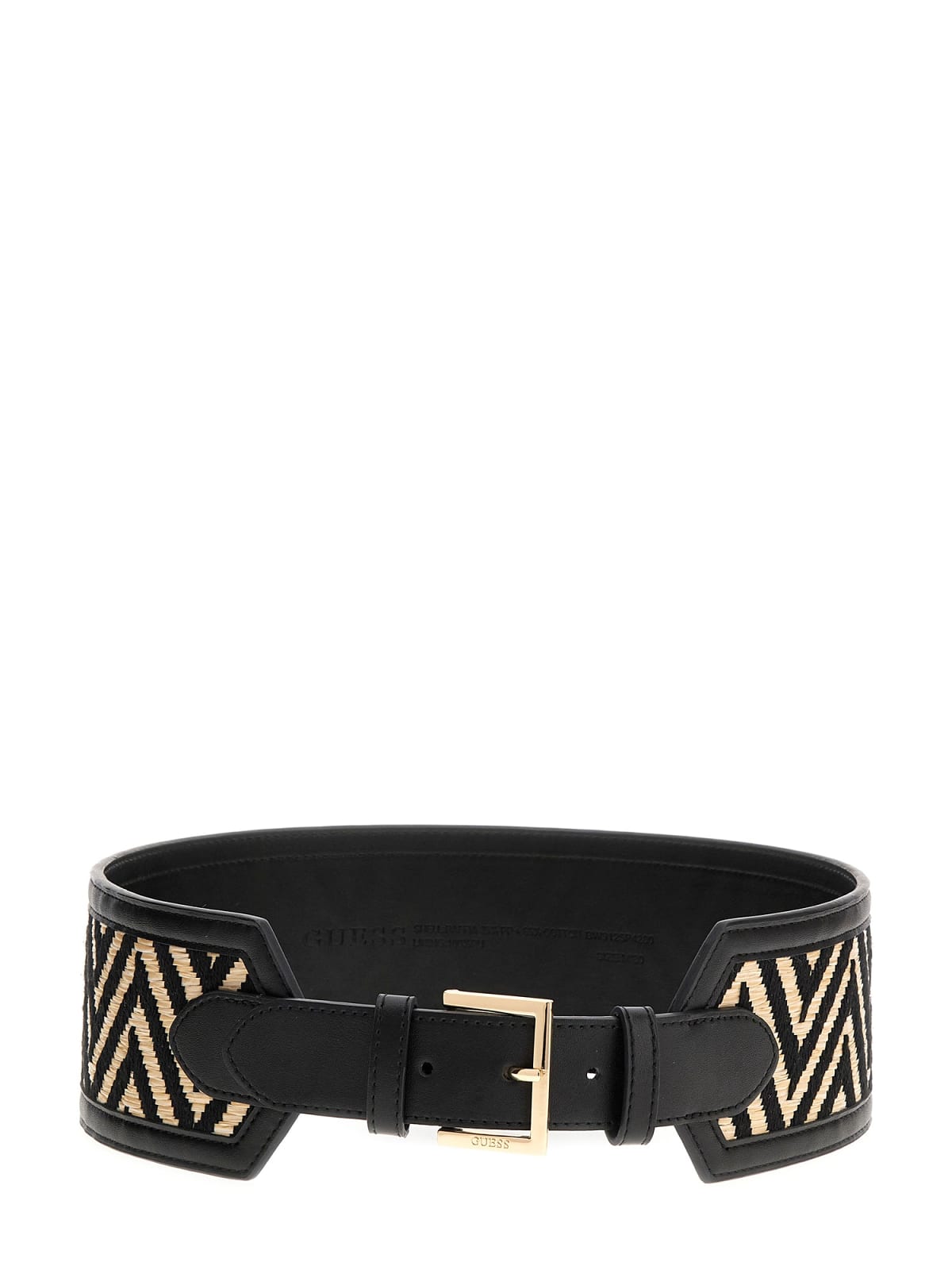 Cintura Guess Donna Silvana Waist Belt Nero/beige