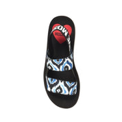 Sandalo Love Moschino Donna Soft Sandal Nero/Bianco/Celeste