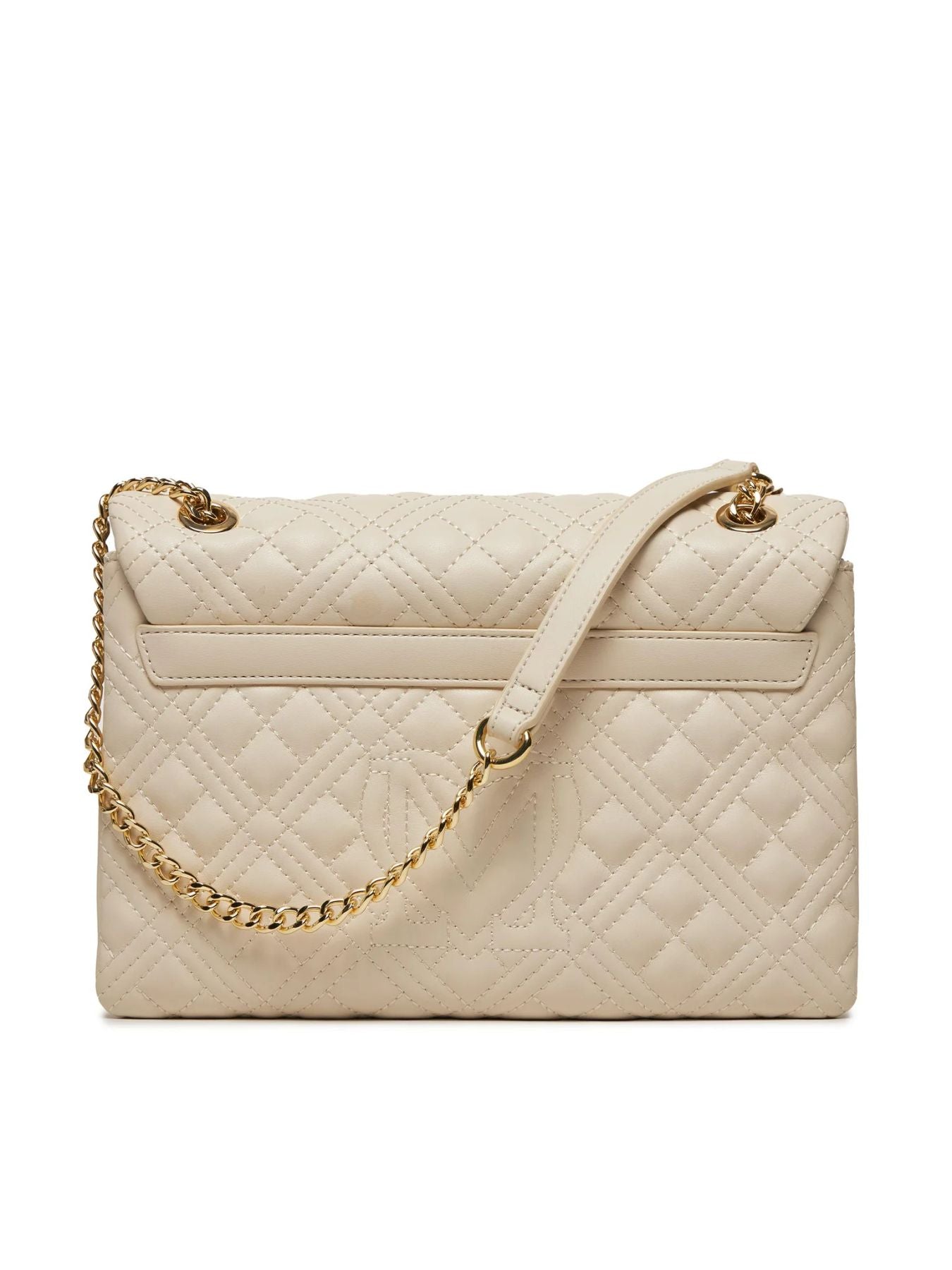 Borsa a Tracolla Love Moschino Donna Quilted Avorio