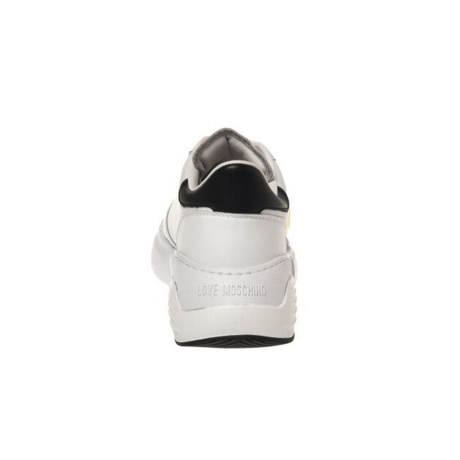 Sneakers Love Moschino Donna Star Love Bianco/nero
