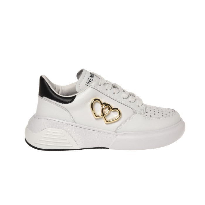 Sneakers Love Moschino Donna Star Love Bianco/nero