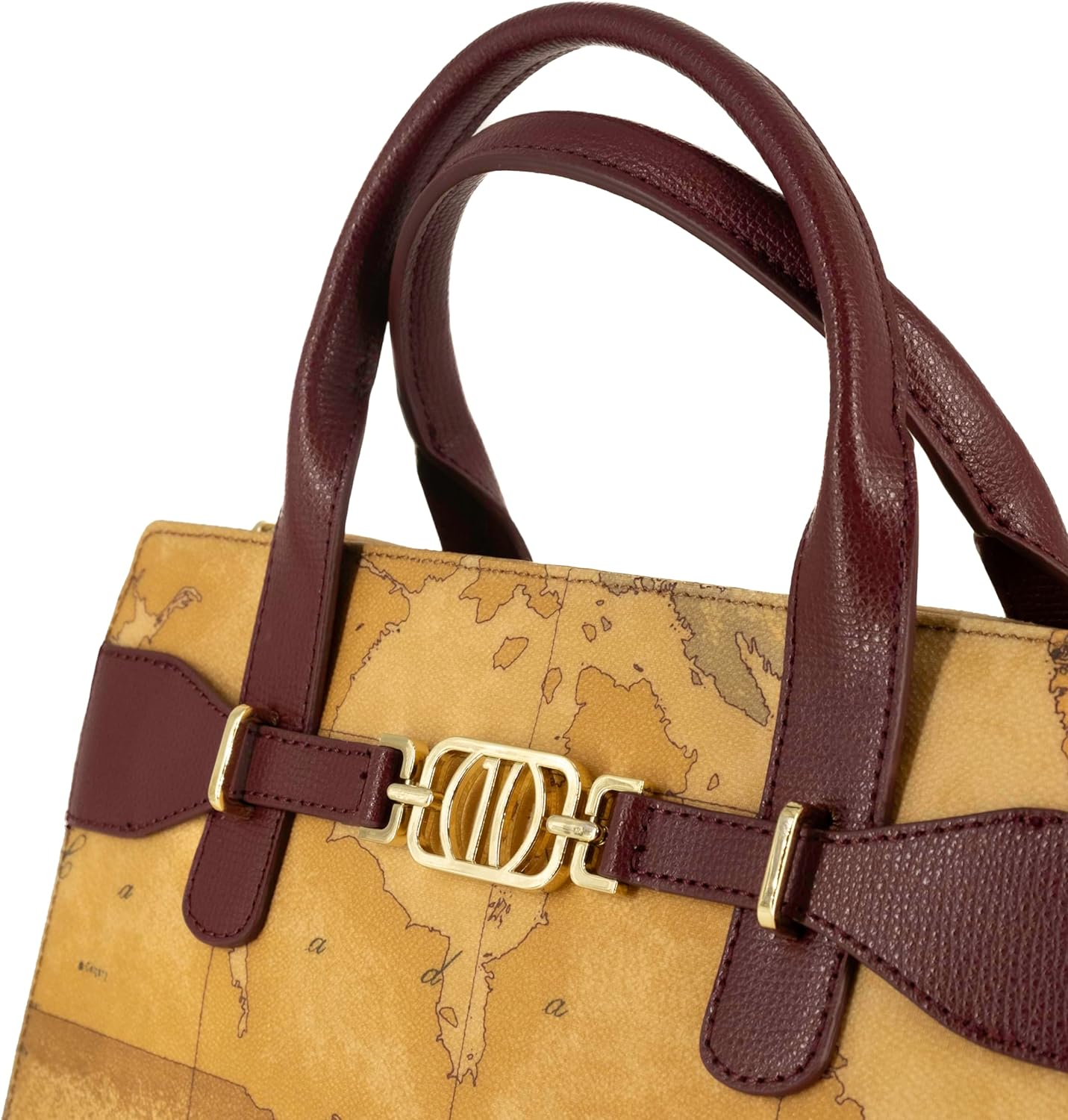 Borsa a mano tracolla Alviero Martini 1^ Classe Donna Geo classic/bordeaux