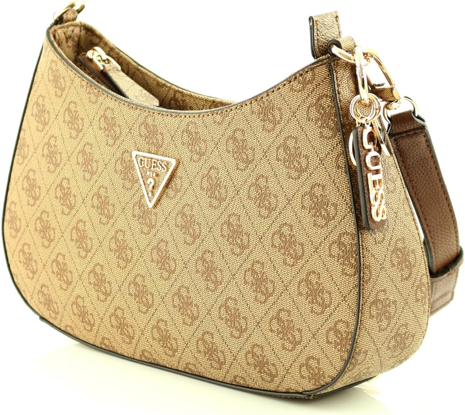 Borsa a Spalla Guess Donna Nocciola