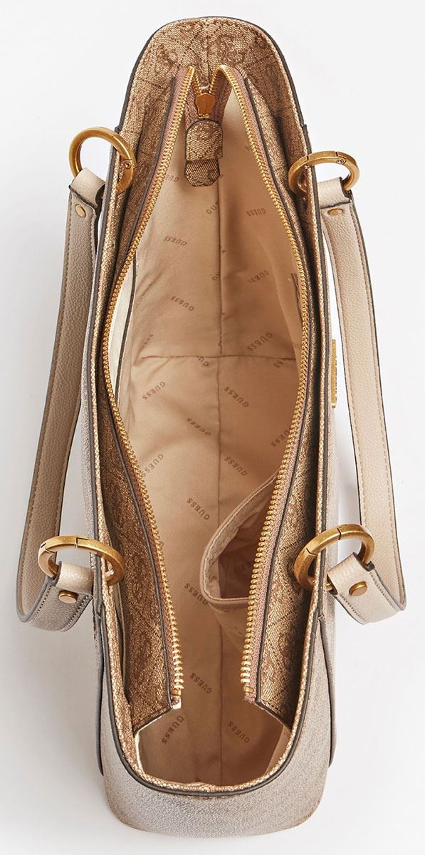Borsa a Spalla Guess Donna Nocciola