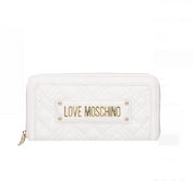 Portafoglio Love Moschino Donna Bianco/oro
