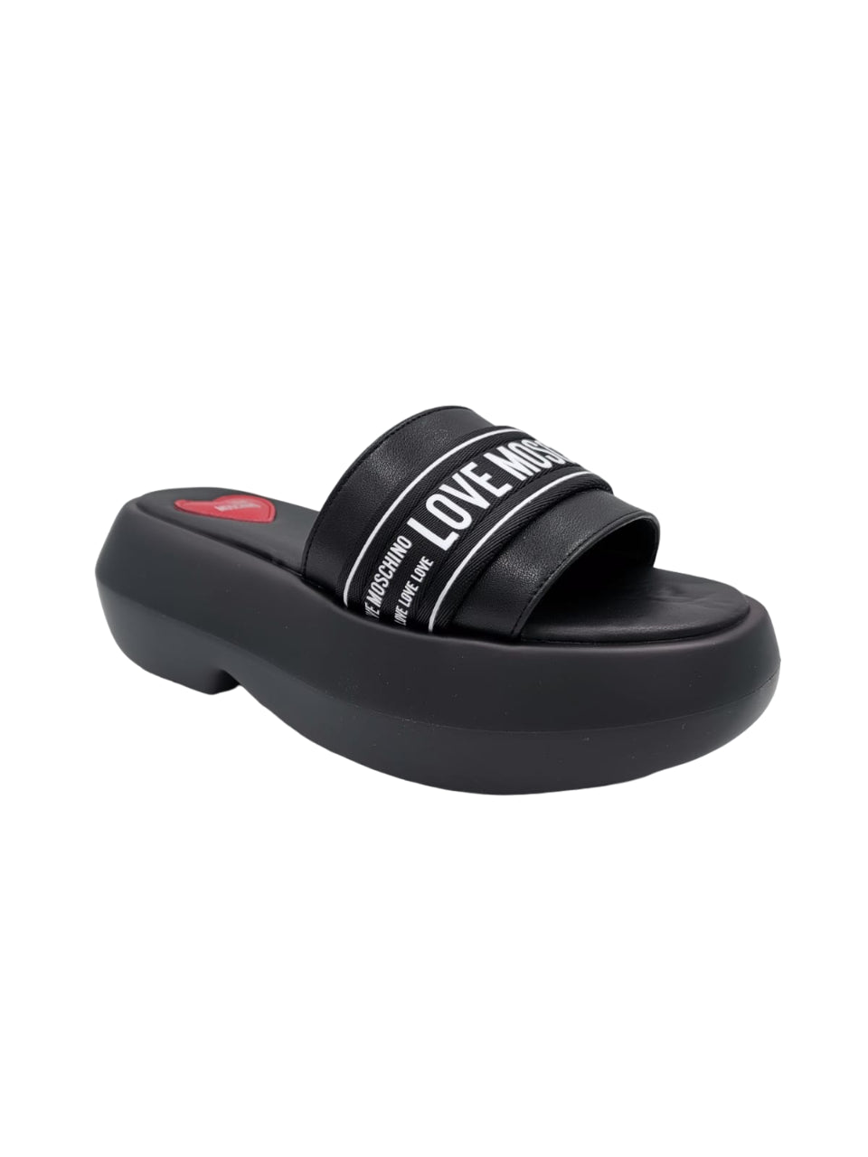 sabot Love Moschino Donna Floating Love Nero/bianco