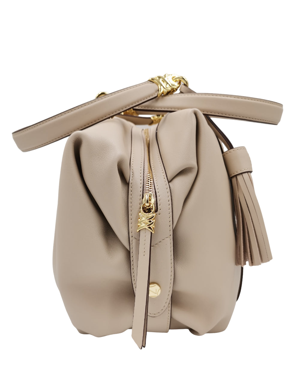 Borsa A Spalla Nannini Donna Beige Veronica Caracas