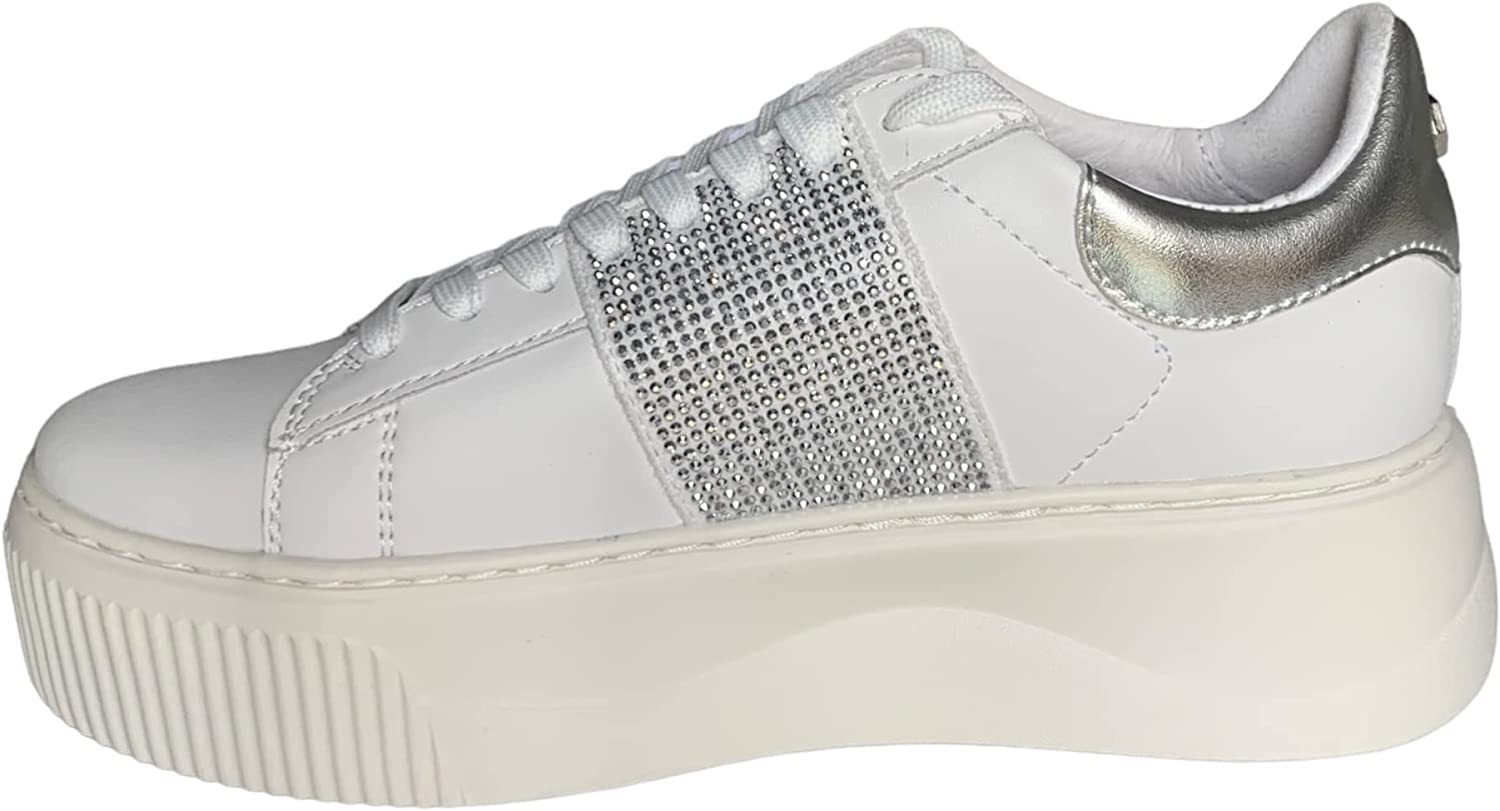 Sneakers Cult Donna Bianco Argento