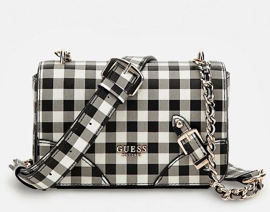 Borsa a Tracolla Guess Donna Bianco/ nero