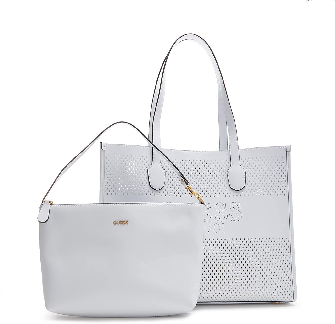 Borsa bianca guess outlet on sale