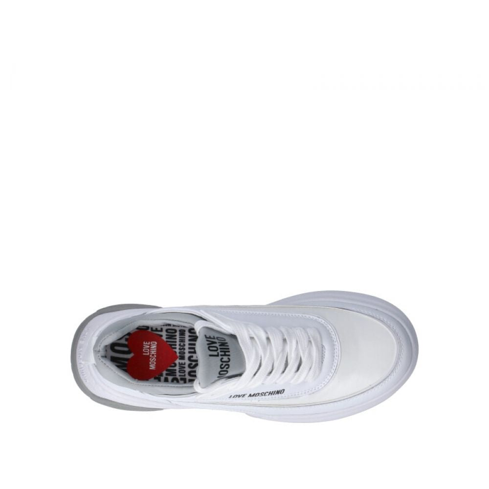 Sneakers Love Moschino Donna Bianco/grigio