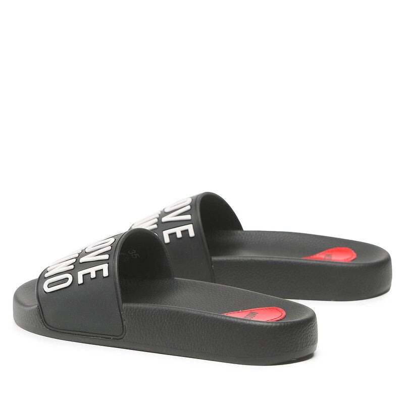 Ciabatta Love Moschino Donna Nero/bianco